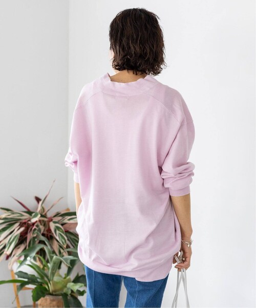 IENA ラミーストレッチVネックカーディガン　新品 IENA（イエナ）の「ラミーストレッチ Vネックカーディガン