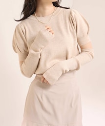 one after another NICE CLAUP | アームウォーマー付ニット(ニット/セーター)