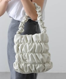 COLONY 2139 | シャーリング縦型バッグ(トートバッグ)