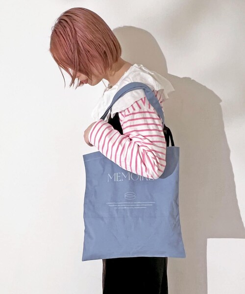 Lattice（Lattice）の「ロゴトートバッグ（トートバッグ・レディース・ホワイト/パープル/ブルー/グリーン・0）」の2枚目の写真