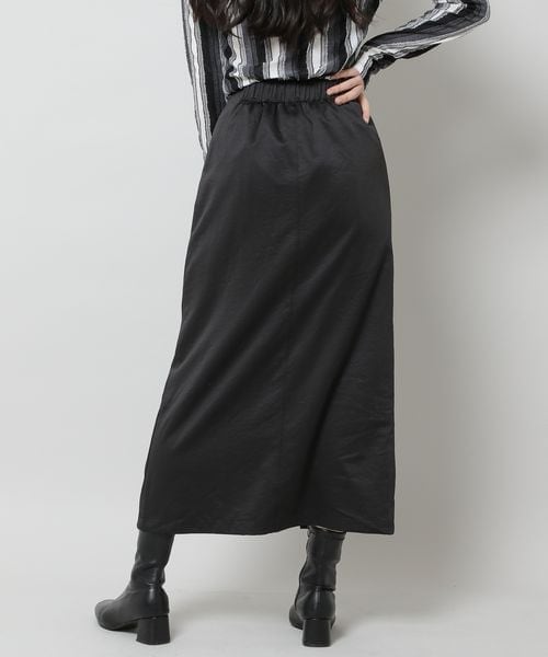 ALAND（エーランド）の「3.3Field Trip／ストレートマキシスカート（スカート・レディース・ブラック(19)/アイボリー(52)・FREE）」の5枚目の写真