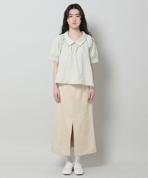 ALAND（エーランド）の「3.3Field Trip／ストレートマキシスカート（スカート・レディース・ブラック(19)/アイボリー(52)・FREE）」の12枚目の写真