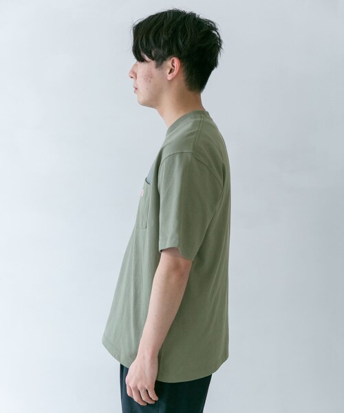 DANTON（ダントン）の「DANTON POCKET T-SHIRTS SHORT-SLEEVE（その他・メンズ・WHITE/IVORY/SAX BLUE/PALE GREEN/COAL GREY・40/42/44）」の20枚目の写真