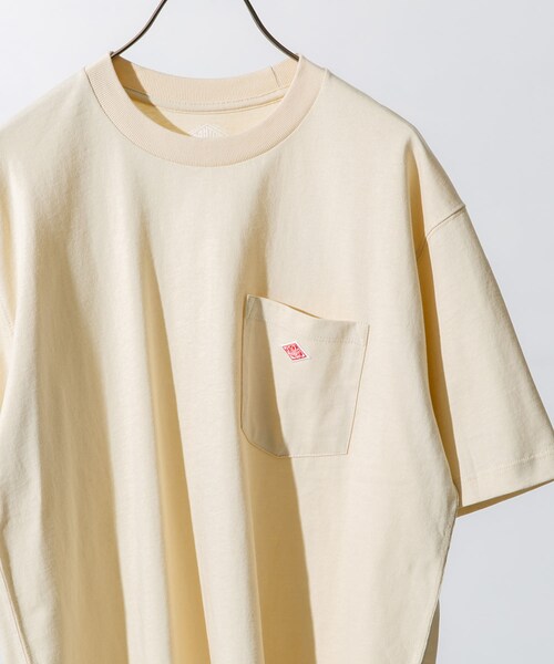 DANTON（ダントン）の「DANTON POCKET T-SHIRTS SHORT-SLEEVE（その他・メンズ・WHITE/IVORY/SAX BLUE/PALE GREEN/COAL GREY・40/42/44）」の2枚目の写真