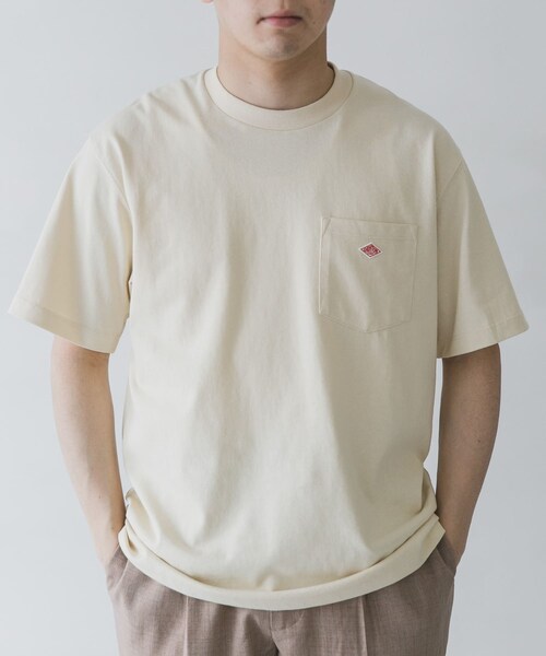 DANTON（ダントン）の「DANTON POCKET T-SHIRTS SHORT-SLEEVE（その他・メンズ・WHITE/IVORY/SAX BLUE/PALE GREEN/COAL GREY・40/42/44）」の8枚目の写真
