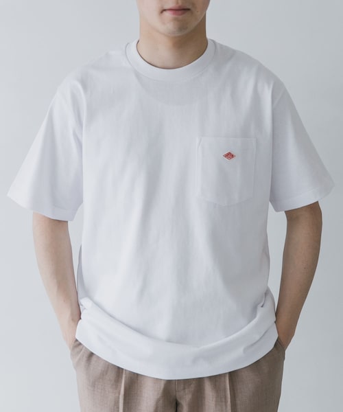 DANTON（ダントン）の「DANTON POCKET T-SHIRTS SHORT-SLEEVE（その他・メンズ・WHITE/IVORY/SAX BLUE/PALE GREEN/COAL GREY・40/42/44）」の7枚目の写真
