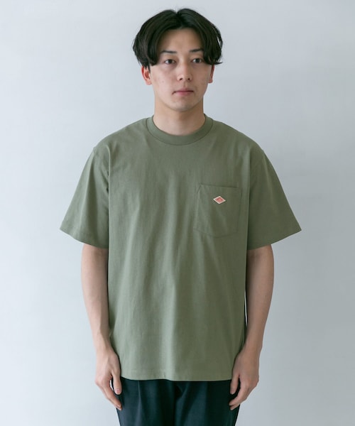 DANTON（ダントン）の「DANTON POCKET T-SHIRTS SHORT-SLEEVE（その他・メンズ・WHITE/IVORY/SAX BLUE/PALE GREEN/COAL GREY・40/42/44）」の19枚目の写真