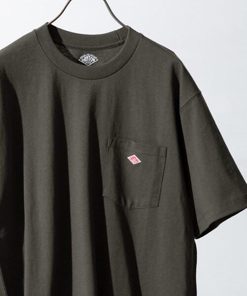 DANTON（ダントン）の「DANTON POCKET T-SHIRTS SHORT-SLEEVE（その他・メンズ・WHITE/IVORY/SAX BLUE/PALE GREEN/COAL GREY・40/42/44）」の5枚目の写真