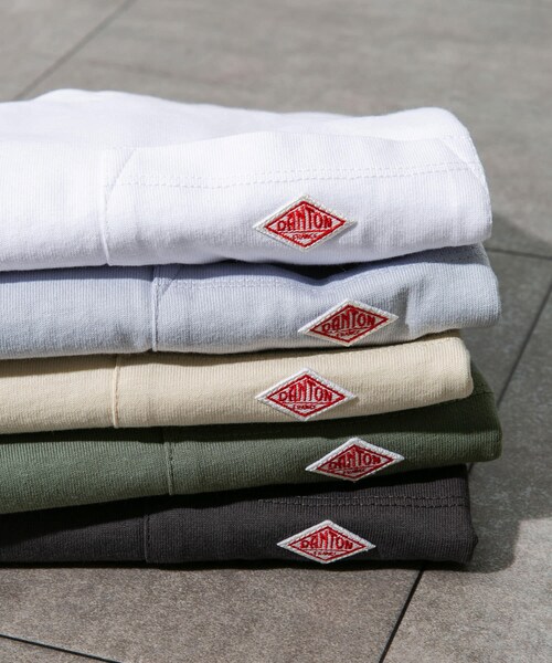 DANTON（ダントン）の「DANTON POCKET T-SHIRTS SHORT-SLEEVE（その他・メンズ・WHITE/IVORY/SAX BLUE/PALE GREEN/COAL GREY・40/42/44）」の6枚目の写真