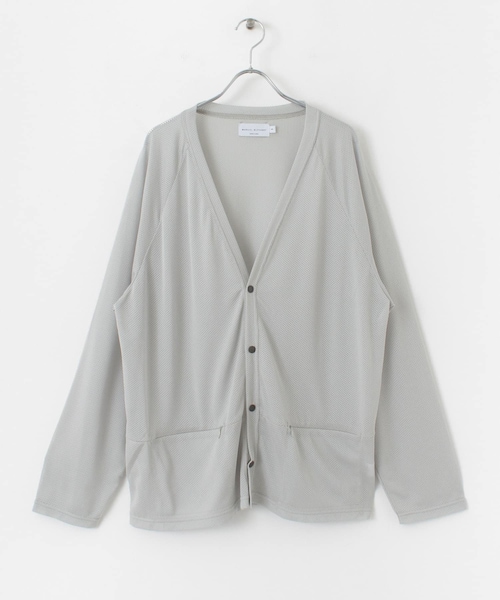 MANUAL ALPHABET MESH CARDIGAN