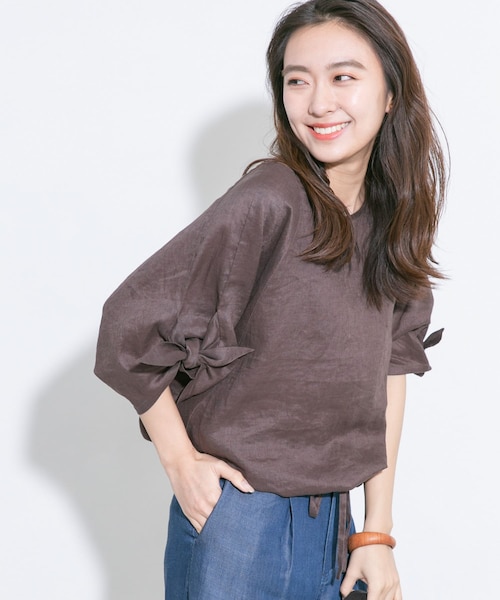 ★美品◆アーバンリサーチロッソ◆ ドッキングボリュームスリーブプルオーバー ☆美品◇アーバンリサーチロッソ◇ ドッキングボリューム