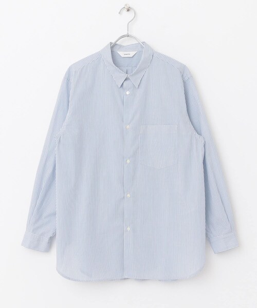 unify（ユニファイ）の「UNIFY スモールカラーオーバーシャツ（その他・レディース・ブルーストライプ・one）」の2枚目の写真