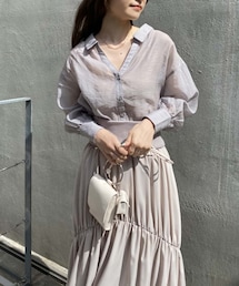 one after another NICE CLAUP | 【Cherie chuu】シアーオトナシャツ(シャツ/ブラウス)