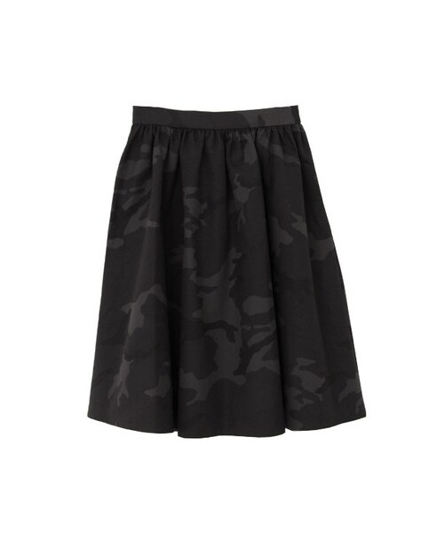 URBAN RESEARCH DOORS(アーバンリサーチドアーズ)の「カモフラコットンギャザースカート(スカート・レディース・KHAKI/BLACK・one)」の1枚目の写真
