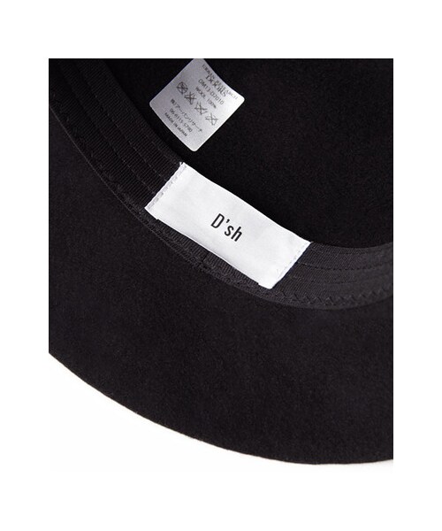 URBAN RESEARCH DOORS（アーバンリサーチドアーズ）の「D'sh　フェルトボーラーハット（帽子・メンズ・Black・FREE）」の5枚目の写真