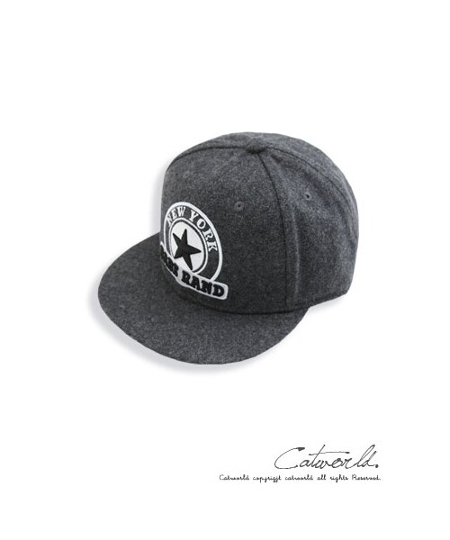 catworld（キャットワールド）の「毛呢街頭感棒球帽（ファッション雑貨・レディース・灰/深藍・F）」の7枚目の写真