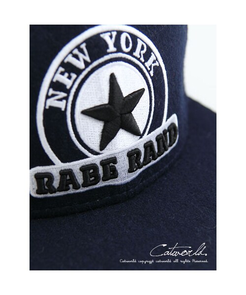 catworld（キャットワールド）の「毛呢街頭感棒球帽（ファッション雑貨・レディース・灰/深藍・F）」の4枚目の写真