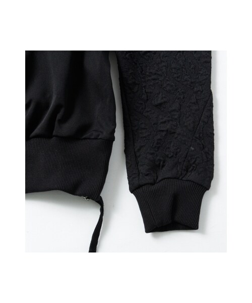 TOM REBL（トムレベル）の「TOM REBL（トムレベル）ミックステクスチャープルオーバー(ブラック)（トップス・ブラック）」の7枚目の写真