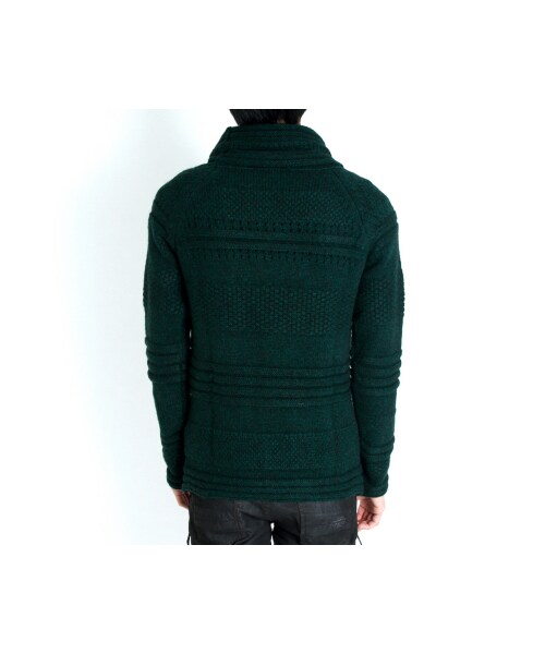 TOM REBL（トムレベル）の「TOM REBL（トムレベル）ハイネックボリュームニット(ブラウン/グリーン)（トップス・ブラウン/グリーン）」の4枚目の写真