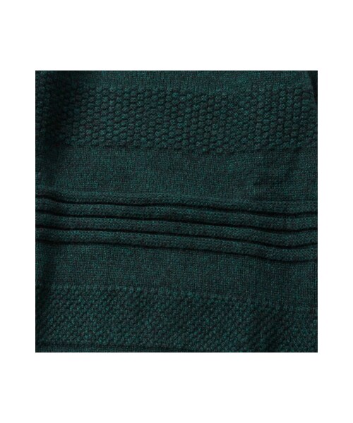 TOM REBL（トムレベル）の「TOM REBL（トムレベル）ハイネックボリュームニット(ブラウン/グリーン)（トップス・ブラウン/グリーン）」の7枚目の写真