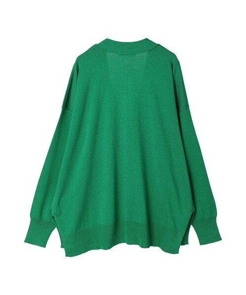 Green　Parks（グリーンパークス）の「洗える ミドル丈ニットカーデ（トップス・オフホワイト/グリーン/ネイビー・F）」の15枚目の写真