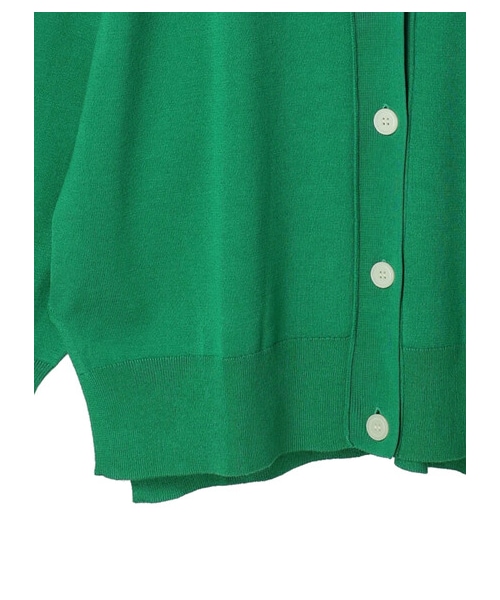 Green　Parks（グリーンパークス）の「洗える ミドル丈ニットカーデ（トップス・オフホワイト/グリーン/ネイビー・F）」の18枚目の写真