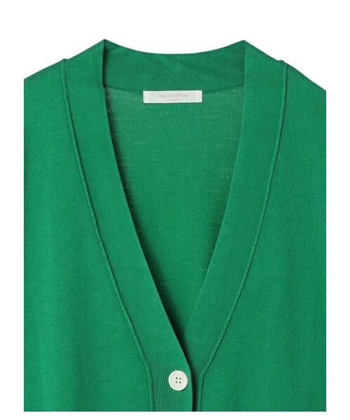 Green　Parks（グリーンパークス）の「洗える ミドル丈ニットカーデ（トップス・オフホワイト/グリーン/ネイビー・F）」の16枚目の写真