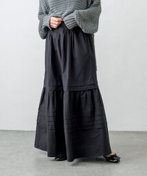 PUAL CE CIN | インドポプリンステッチスカート(スカート)