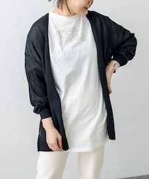 PUAL CE CIN（ピュアルセシン）の「【WEB限定】接触冷感カーディガン+ロゴTシャツ（アンサンブル）」