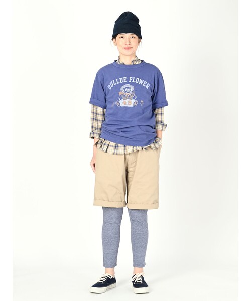 良品 45R ブル フラワー プリント 908 Tシャツ 3 ブルー 良品 45R ブル フラワー プリント 908 Tシャツ 3 ブルー - メルカリ