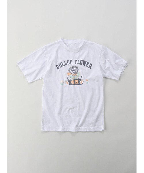 良品 45R ブル フラワー プリント 908 Tシャツ 3 ブルー 良品 45R ブル フラワー プリント 908 Tシャツ 3 ブルー - メルカリ