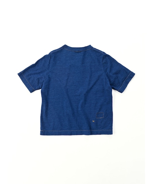専用】45R☆青波プリントの星Tシャツ（インディゴ 重）○未使用