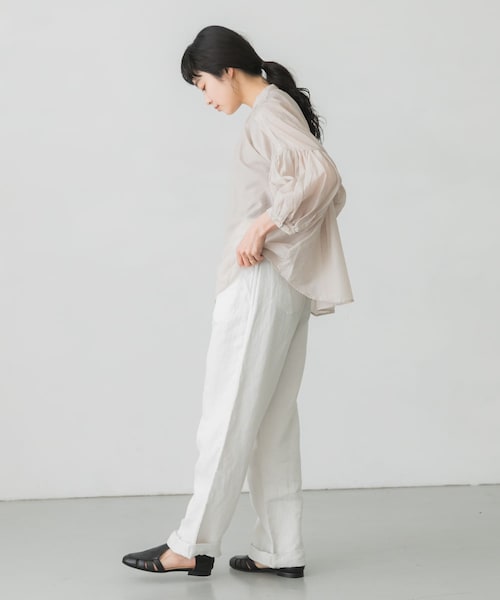 suzuki takayuki(スズキタカユキ)の「suzuki takayuki puff sleeve blouse(その他・レディース・navy/ice grey・one)」の10枚目の写真