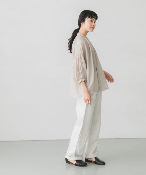 suzuki takayuki(スズキタカユキ)の「suzuki takayuki puff sleeve blouse(その他・レディース・navy/ice grey・one)」の8枚目の写真