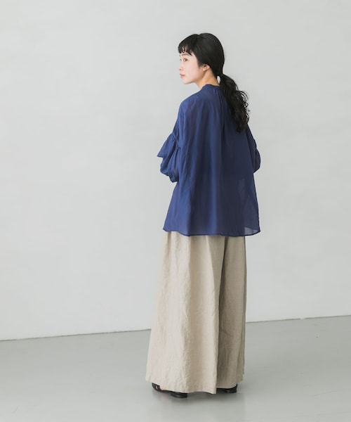 suzuki takayuki(スズキタカユキ)の「suzuki takayuki puff sleeve blouse(その他・レディース・navy/ice grey・one)」の17枚目の写真