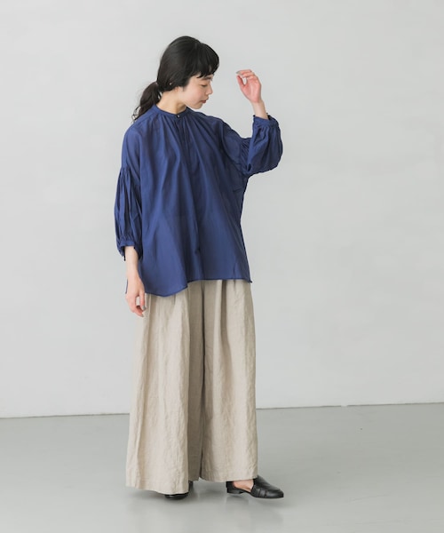 suzuki takayuki(スズキタカユキ)の「suzuki takayuki puff sleeve blouse(その他・レディース・navy/ice grey・one)」の14枚目の写真