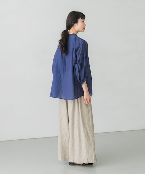 suzuki takayuki(スズキタカユキ)の「suzuki takayuki puff sleeve blouse(その他・レディース・navy/ice grey・one)」の16枚目の写真