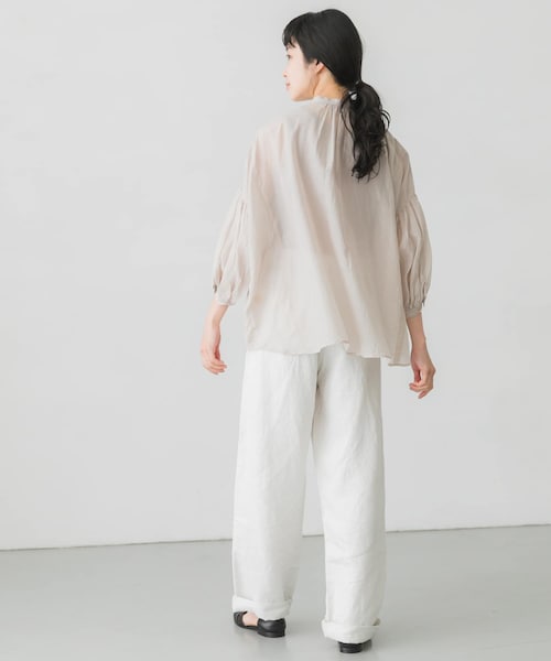 suzuki takayuki(スズキタカユキ)の「suzuki takayuki puff sleeve blouse(その他・レディース・navy/ice grey・one)」の9枚目の写真