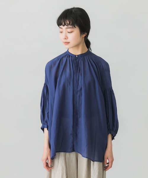 suzuki takayuki(スズキタカユキ)の「suzuki takayuki puff sleeve blouse(その他・レディース・navy/ice grey・one)」の18枚目の写真
