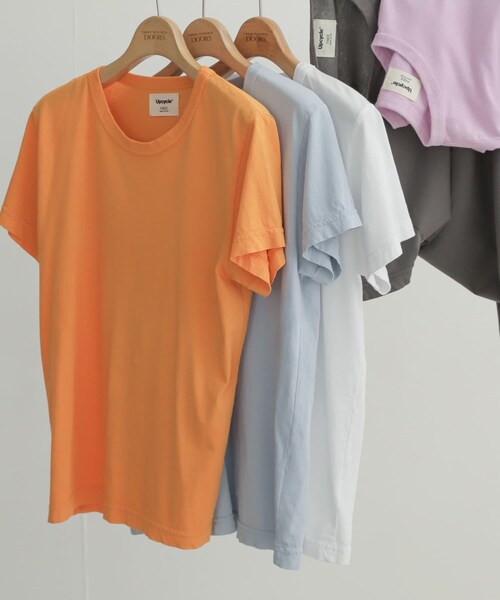 Upcycle（アップサイクル）の「『別注』Upcycle×DOORS アップサイクルコンパクトTシャツ（その他・レディース・orange/white/charcoal/lightblue/pink・FREE）」の9枚目の写真