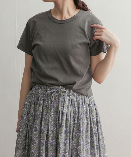 Upcycle（アップサイクル）の「『別注』Upcycle×DOORS アップサイクルコンパクトTシャツ（その他・レディース・orange/white/charcoal/lightblue/pink・FREE）」の3枚目の写真