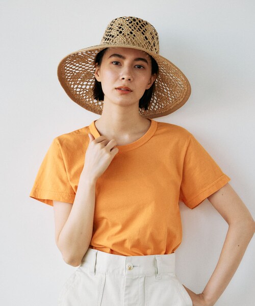 Upcycle（アップサイクル）の「『別注』Upcycle×DOORS アップサイクルコンパクトTシャツ（その他・レディース・orange/white/charcoal/lightblue/pink・FREE）」の7枚目の写真