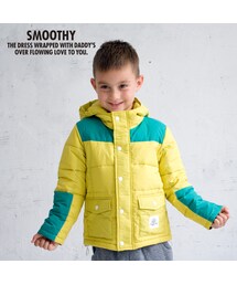 Smoothy | SMOOTHY スムージー 子供服 2トーンナイロン中綿ジップパーカー 12jk-07b(ジャケット/アウター)