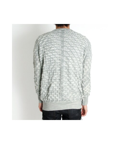 TOM REBL（トムレベル）の「TOM REBL（トムレベル）テクスチャーニット(シルバーグレー/グレー/ブラック)（トップス・シルバーグレー/グレー/ブラック）」の9枚目の写真