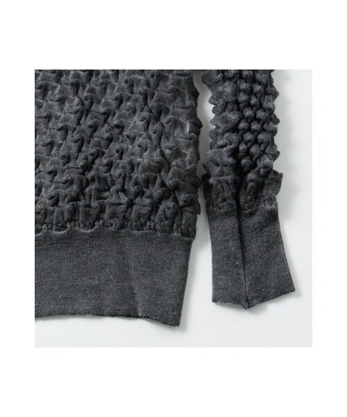 TOM REBL（トムレベル）の「TOM REBL（トムレベル）テクスチャーニット(シルバーグレー/グレー/ブラック)（トップス・シルバーグレー/グレー/ブラック）」の7枚目の写真