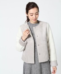 A part by | Ｆムートンノーカラージャケット(ジャケット/アウター)