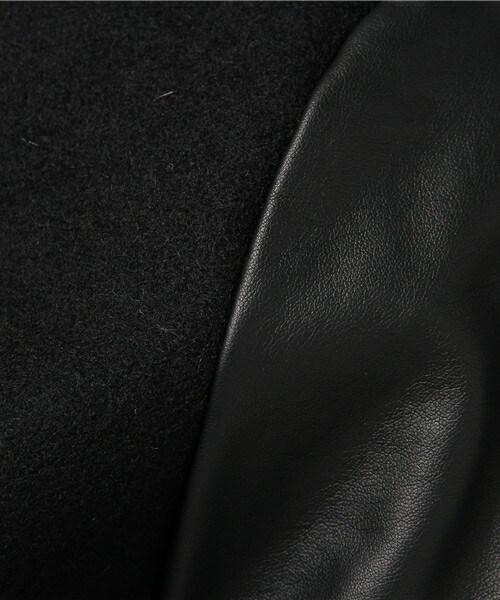 603（ロクマルサン）の「603 袖PVC×メルトンスタジャン（スタジャン・レディース・ブラック/ライトブラウン/ホワイト・38/40）」の14枚目の写真