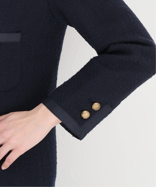 ドゥーズィエムクラス tweed Vネック ジャケット Deuxieme Classe（ドゥーズィエムクラス）の「tweed Vネック