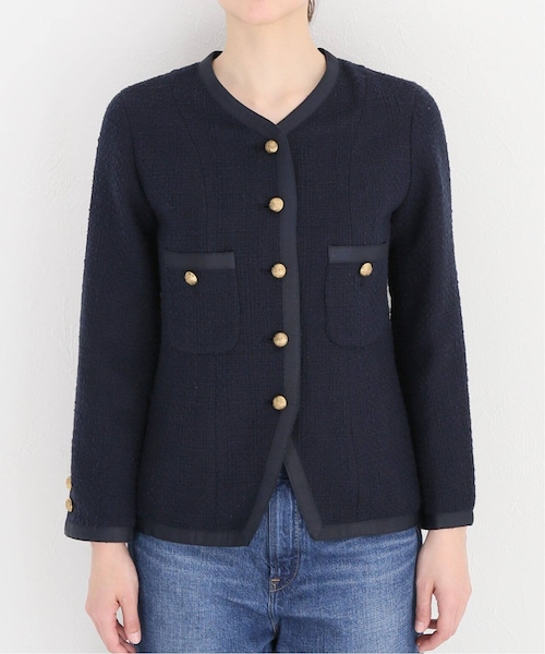 Deuxieme Classe（ドゥーズィエムクラス）の「tweed Vネック
