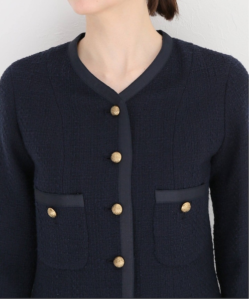 Deuxieme Classe（ドゥーズィエムクラス）の「tweed Vネック